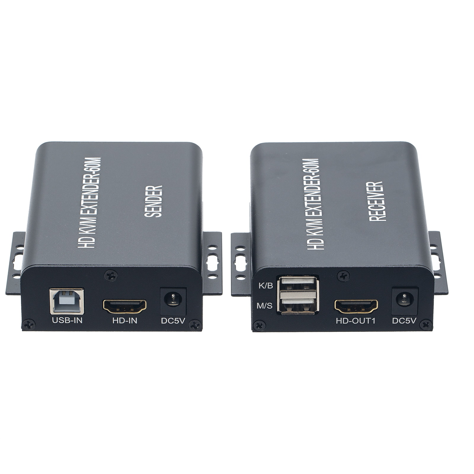 thumbnail image 2 of Qkens 300M IP HDMI KVM Extender Over RJ45 Cat6 Ethernet - Transmitter & Receiver 2 of 5