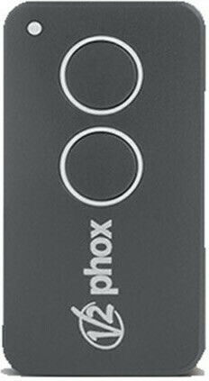 V2 Electronics Phox Τηλεχειριστήριο Γκαραζόπορτας Κυλιόμενου Κωδικού με 2 Κανάλια 433MHz