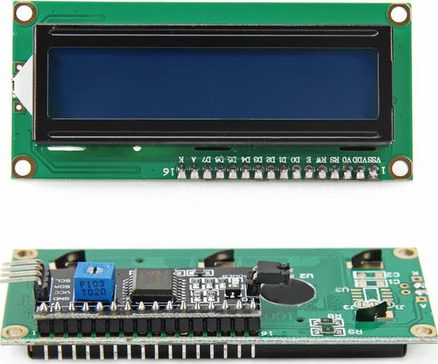 LCD Display Module with IIC/I2C/TWI/SP​​I Interface Blue
