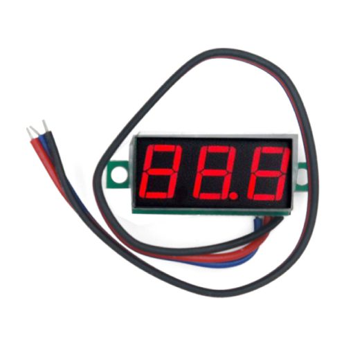 Arduino Digital Voltmeter Panel Mount LED 0-100V
